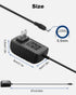 DC 12 Volt 1.5 Amp Switching Power Supply, 100-240V 50-60Hz AC to DC 12V 1.5A 18W Power Supply Adapter with 5.5mm x 2.5mm DC Outlet Plug, and 10 More Sizes of Tips