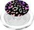 Rainbow Leopard Cheetah Black PopSockets PopGrip for MagSafe