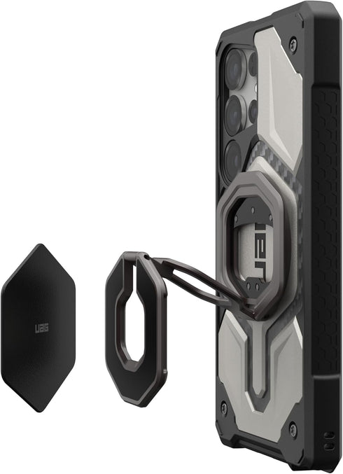 URBAN ARMOR GEAR 2-Pack 3M UAG Metal Hexagon Sticker for iPhone, Adhesive Wall Mount Phone Holder for Car Dashboard