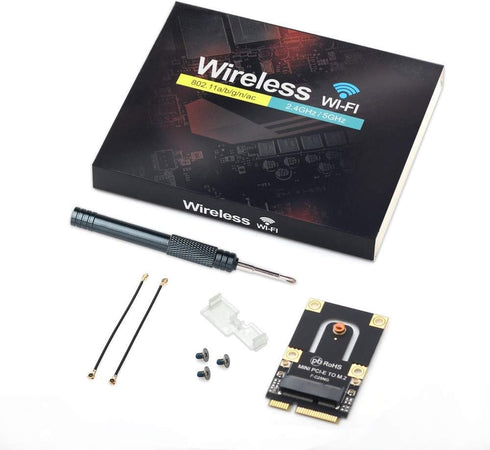 M.2 to PCIe Converter for Laptop, NGFF M.2 Key A+E WiFi Bluetooth Card to Mini PCI-E Adapter