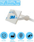 60 PCS 3/4" Zip Tie Mounts - Self Adhesive Cable Tie Anchors for Indoor Outdoor Cable Management (White, 60PCS-3/4INCH)