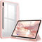 Fintie Hybrid Slim Case for Samsung Galaxy Tab S8/Tab S7 11 Inch (SM-X700/X706/T870/T875/T878) with S Pen Holder, Rose