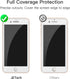 JETech Full Coverage Screen Protector for iPhone SE 3 (2022)/SE 2 (2020)/8/7 4.7-Inch, White Edge Tempered Glass Film with Easy Installation Tool, Case-Friendly, HD Clear, 3-Pack (White)