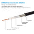 SMA Male to SMA Male Coaxial Cable, 50 ohm KMR240 Ultra Low Loss Antenna Extension Cable