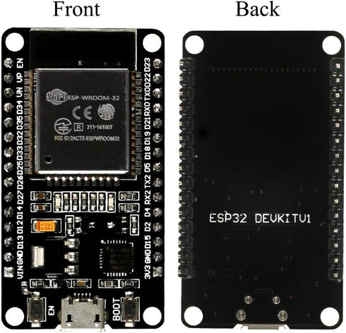 ESP-WROOM-32 ESP32 ESP-32S Development Board, 2.4GHz Dual-Mode WiFi + Bluetooth, Compatible with Arduino IDE (3PCS)