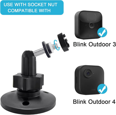 Zivif Camera Wall Mount, Compatible with Blink Camera Outdoor, 360° Swivel Adjustable Bracket (2 Pack)