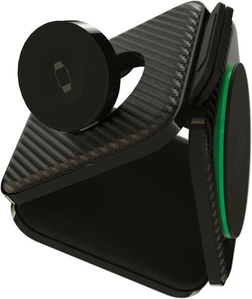 Raycon Magic Pad Pro, Compact Wireless Charging Pad with LED Light, Universal Phone Compatibility, 2X Fast Charging