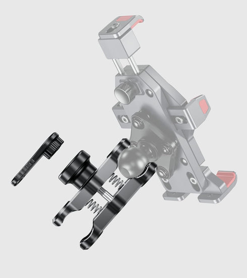 BRCOVAN Anti-Theft Aluminum Alloy Double Socket Arm for RAM Mounts B Size 1'' Ball & Motorcycle Phone Holder