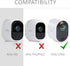 kwmobile 2X Skin for Arlo Ultra/Pro 3/Pro 4, Silicone Security Camera Case Outdoor CCTV Cover - White