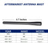 Anina 4.7" 2006-2022 Car Radio Antenna Mast Compatible with GMC Sierra Chevy Silverado Cobalt Aluminum Alloy Car