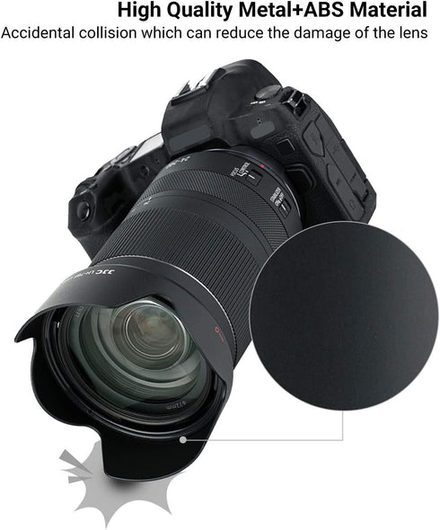 JJC EW-78F Lens Hood for Canon RF 24-240mm F4-6.3 is USM, Reversible Shade Compatible with 72mm Filter