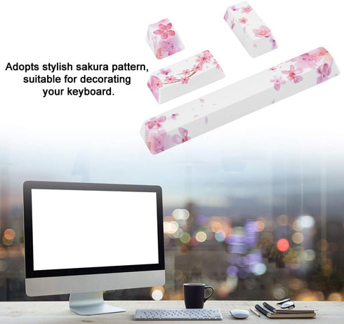 Mechanical Keyboard Keycap, DIY Pattern Keycaps for Space Key, ESC Key, Enter Key, Numpad Enter Keycap (4PCS)