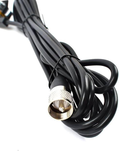 HYS TCJ-N1 3/8" to 3/4" Hole Mount with 13'/About 4m RG-58 Coax Cable NMO to PL259 for All NMO VHF/UHF/CB Radio Antenna