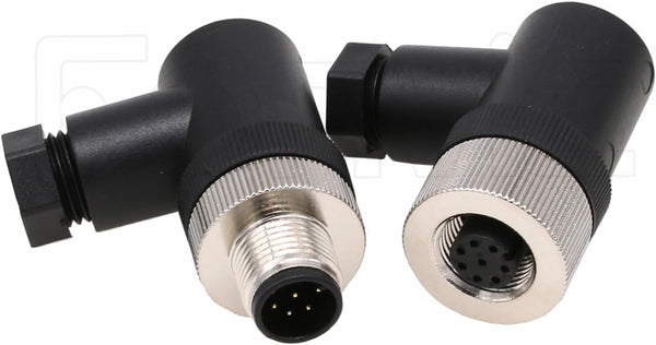 Eonvic M12 8 Pin Male & Female A Code Sensor Aviation Plug, Industrial Circular Connector, Waterproof IP67 Adapter