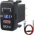 Cllena Quick Charge 3.0 & PD USB C Dual USB Port Charger Socket