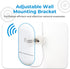 Wall Mount Bracket Kit for Ubiquiti Nanostation Ns-5ac Lo0o5ac Nsm5 Locom5 Nsm2 Locom2 Ltu Lite, White