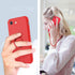iPhone SE 2022 Case, iPhone SE 2020 Case, Slim Silicone Soft Rubber Shockproof Protective Cover, Red