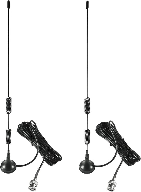 AEDIKO 2pcs 20-1300MHz Police Scanner Antenna - Radio Scanner Antenna for Police Radio Scanner