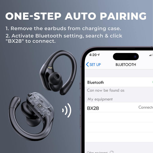 Wireless Earbuds, True Wireless Bluetooth 5.3, 75H Playtime, IPX7 Waterproof Headphones with CVC 8.0 Mic