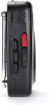 Emerson EPC-1000 Cassette 3.5mm Cassette Portable Player & Recorder with AM/FM Radio, Built-in Speaker, Headphone Jack