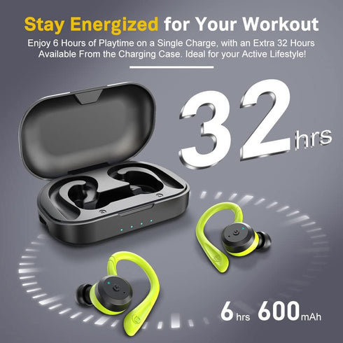 IPX7 Headsets APEKX Bluetooth Headphones True Wireless Earbuds with Charging Case Waterproof Stereo Sound Earphones