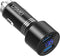 USMEI Quick Charge 3.0 Car Charger, 39W Dual USB Charger Adapter with Voltmeter, Compatible with iPhone 15/14/13,