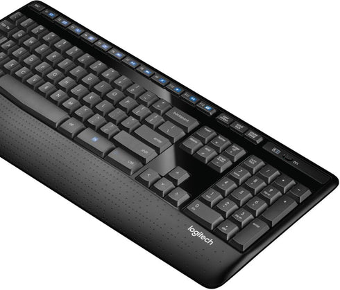 Logitech K345 Wireless Keyboard with Palm Rest, Full-Sized and 2.4 GHz USB Receiver for PC and Laptop