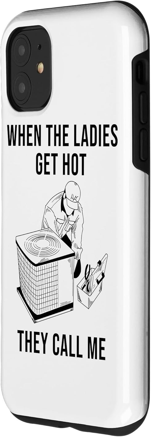 iPhone 11 Funny HVAC Technician Gift For Men Cool Mechanical Tech Fan Case