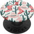 Vintage Cowboy Hat Boot & Cactus Pattern Cowgirl Western Pink PopSockets Standard PopGrip