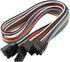 uxcell 5 Pcs Female to Female 4P Jumper Wire Ribbon Cable, 40cm Long for Breadboard DIY