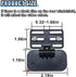 BDZMC (2 Set) Car Rear Camera Holder, Adjustable Vehicle Backup Camera Mount, Strong Adhesive Dash Cam Rear Camera Rear