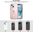 ORIbox Rose Gold iPhone 15 Case, Military-Grade Drop Defense, Rugged Dual-Layer Design, 6.1 inch, Force Armor Series