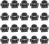 20 Pieces M12 20MM Hole Spacing Interface Plastic CCTV Security Camera Lens Holder Board, Black