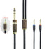 NewFantasia 10ft 6N OCC Copper Silver Plated Upgrade Audio Cable, 3.5mm Male and 6.35mm Adapter for Hifiman