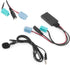 Bluetooth Audio Adapter, DC12V 6Pin AUX-in Adapter with Microphone, ABS Fit for Renault Clio/Espace/Megane