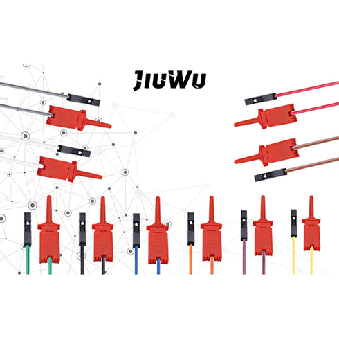 A Set of 10 pcs Red Logic Analyser High Efficiency Clip Ideal Test Hook