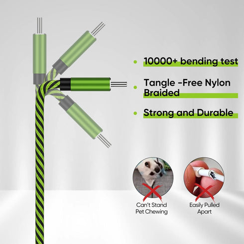 USB C Cable 6FT 4-Pack, Nylon Braided USB A to Type C Charger Cable, Fast Charging for Samsung Galaxy S24 S23 S22