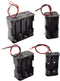 SDTC Tech 4-Pack AA Battery Holder with Wire Leads, 3/6/9/12 Volt Battery Case Box Kit