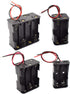 SDTC Tech 4-Pack AA Battery Holder with Wire Leads, 3/6/9/12 Volt Battery Case Box Kit