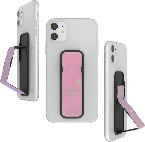 CLCKR Phone Grip and Expanding Stand, Universal Color Match Holder with Multiple Viewing Angles for iPhone 14/13/12,