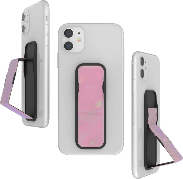 CLCKR Phone Grip and Expanding Stand, Universal Color Match Holder with Multiple Viewing Angles for iPhone 14/13/12,