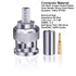 BNC Male Connector, 16 Pcs 50 Ohm BNC Male Plug Crimp Connector for RG58 LMR195 Coaxial Cable