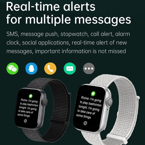 Smart Watch for Men Women Kids, HCHLQL Touch Screen Fitness Tracker with Call/SMS/Heart Rate/Blood Oxygen Monitor, White
