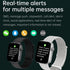 Smart Watch for Men Women Kids, Full Touch Screen Fitness Tracker with Call/SMS, Heart Rate Monitor, Black