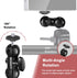 Mini Magic Arm with Double Ball Head & 1/4" Screw - 2 Pack for Camera Cage, Clamp, Action Cameras, LED Light