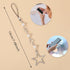 Cute Star Phone Strap Charm, Kawaii Silver Metal Phone Strap Aesthetic Accessories Chain for Y2K Phone Case Decoration