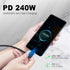 Poyiccot 240W USB C to USB C Cable 2ft, 40Gbps Right Angle Cable for Thunderbolt 4 with 8K@60Hz Video