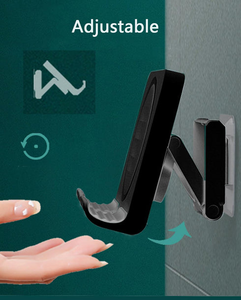 Upgraded Shower Phone Holder, Adjustable Tablet Wall Mount for Kitchen, Bathroom, Dorm, Compatible with iPhone Series &