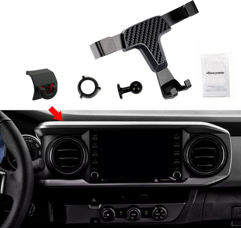 Car Phone Holder Mount for Tacoma, Cellphone Dash Clip for Toyota Tacoma 2016-2023, for All Mobile Phones