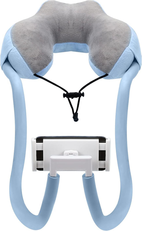 MoKo Neck Phone Holder, Lazy Gooseneck Pillow Bracket, 360° Rotate Stand for 4"-11" Devices